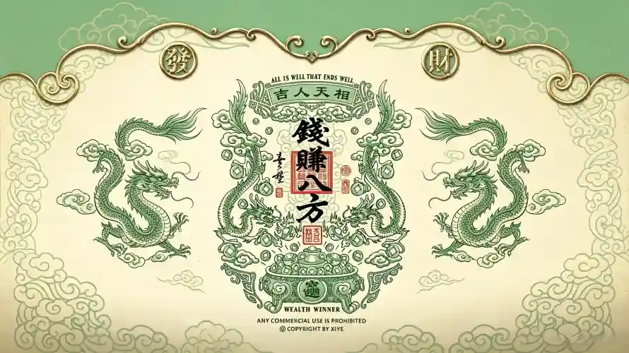 3k吉祥壁纸-国风 - 壁纸-招财「哲风壁纸」