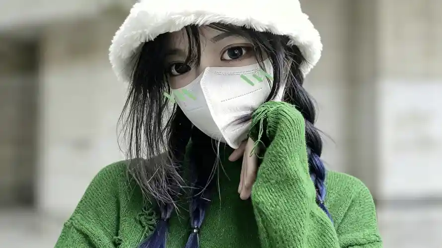 3k口罩壁纸-壁纸 - 女生-清冷「哲风壁纸」