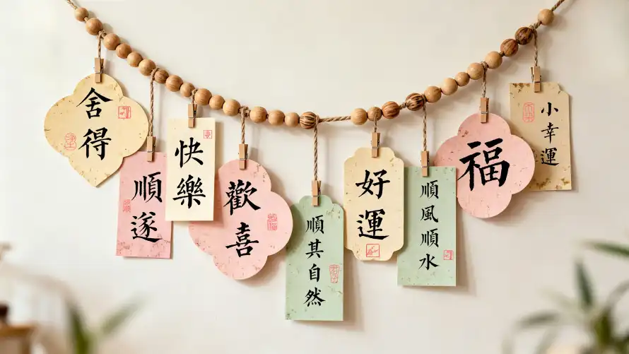 4k书法壁纸-壁纸 - 好运-快乐「哲风壁纸」
