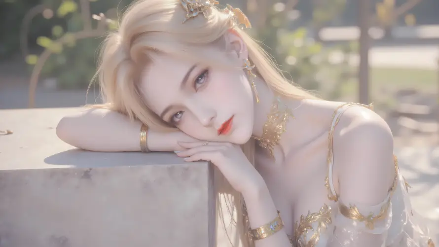 6k光影壁纸-户外 - 红唇-美女「哲风壁纸」
