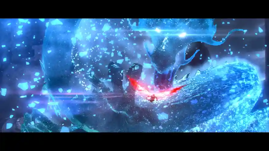 4k冰雪壁纸-冰龙 - 动画-打斗「哲风壁纸」