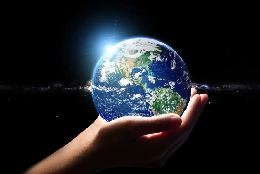 7k光晕壁纸-手 - 地球-太空「哲风壁纸」