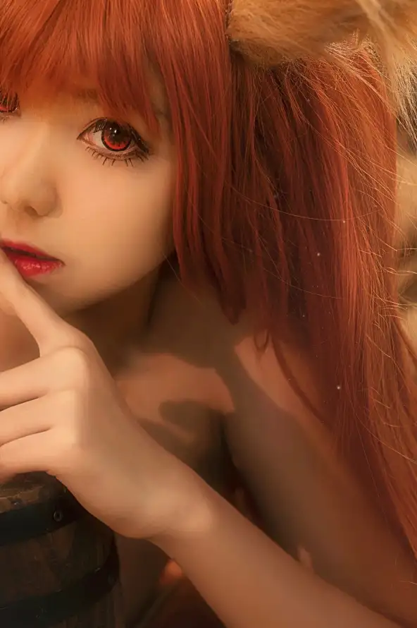 4k兽耳壁纸 - 少女 - 暖光 - 红发「哲风壁纸」