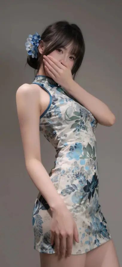 4k侧颜壁纸 - 旗袍 - 无袖 - 美女「哲风壁纸」