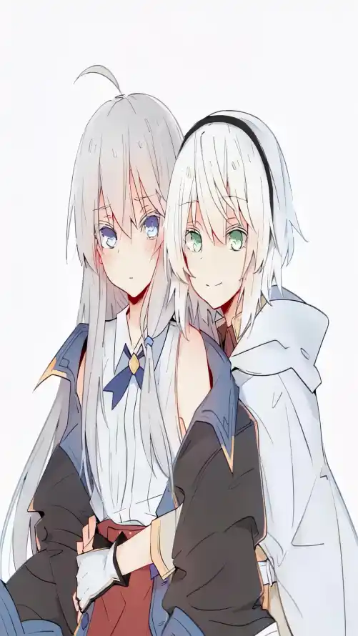 4k发箍壁纸 - 少女 - 披风 - 白发「哲风壁纸」