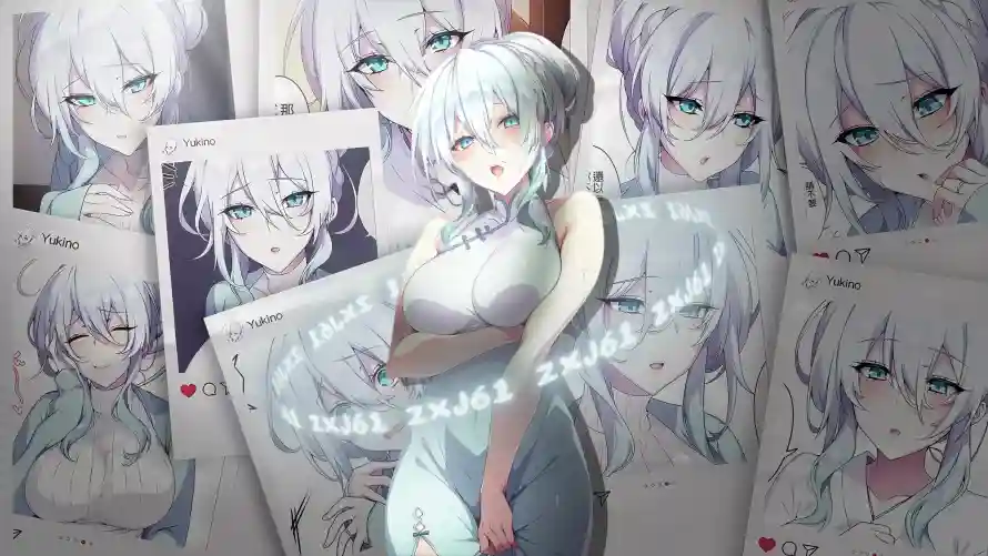 4k手绘壁纸-插画 - 眼镜-立绘「哲风壁纸」