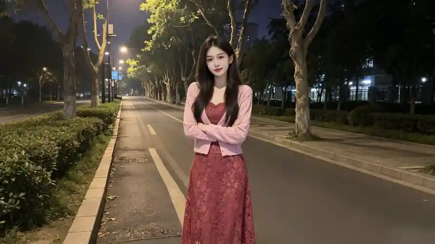3k夜晚壁纸-抱臂 - 树木-电脑「哲风壁纸」