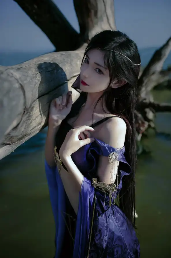 4k九灵壁纸 - 古风 - 枯木 - 海边「哲风壁纸」