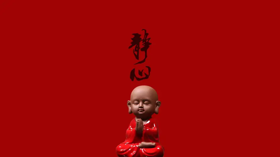 4k佛系壁纸-修行 - 国风-摆件「哲风壁纸」