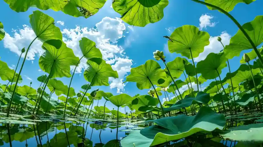 3k壁纸壁纸-夏日 - 水面-治愈「哲风壁纸」