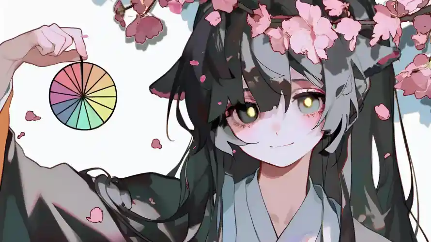4k和服壁纸-日系 - 樱花-金瞳「哲风壁纸」