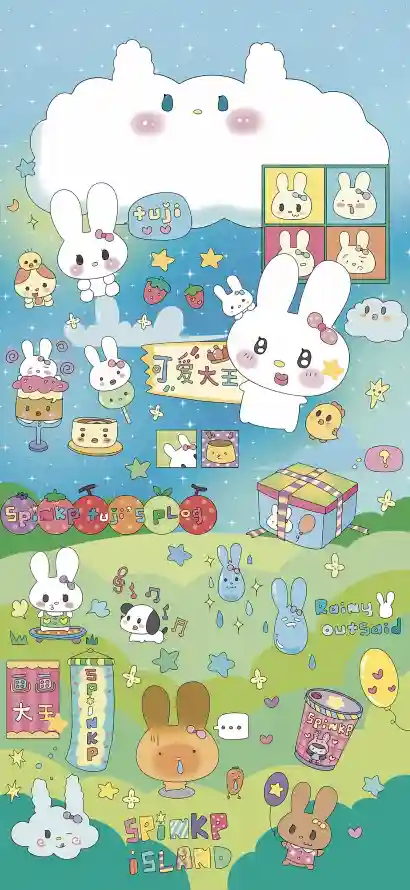 4kQ版壁纸 - 云朵 - 卡通 - 可爱「哲风壁纸」