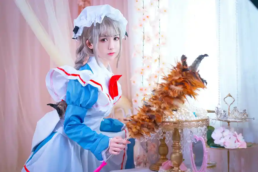 6k室内壁纸-灰奈 - 白丝-软妹「哲风壁纸」