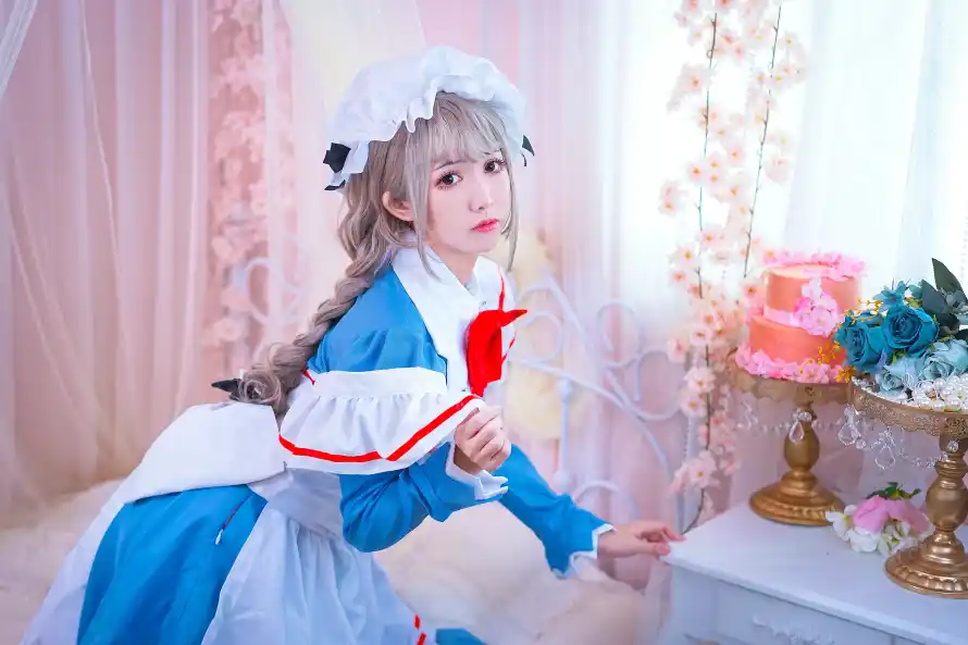 6k室内壁纸-少女 - 灰奈-白丝「哲风壁纸」