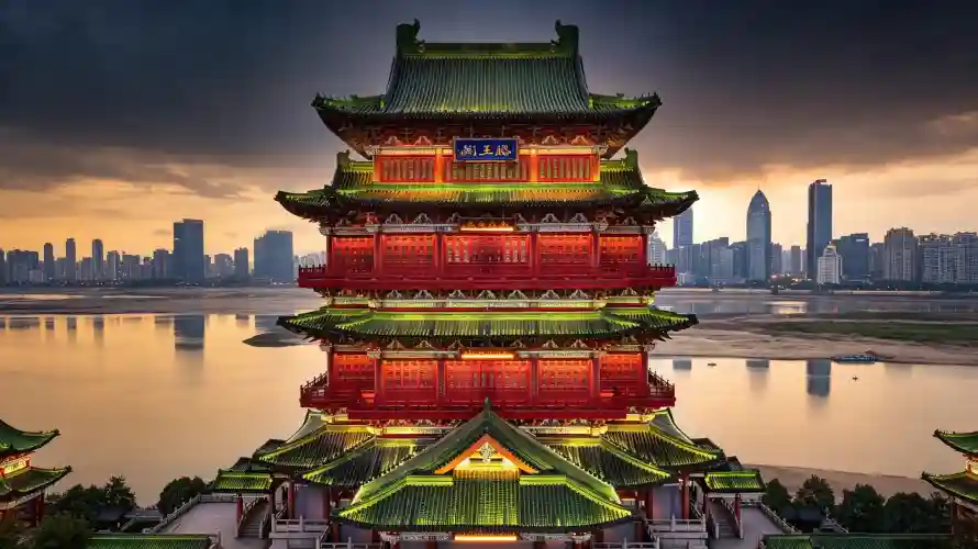 3k古风壁纸-壁纸 - 日落-赣江「哲风壁纸」