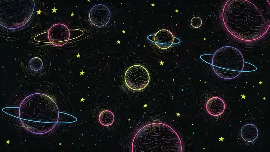 3k创意壁纸-土星 - 壁纸-宇宙「哲风壁纸」