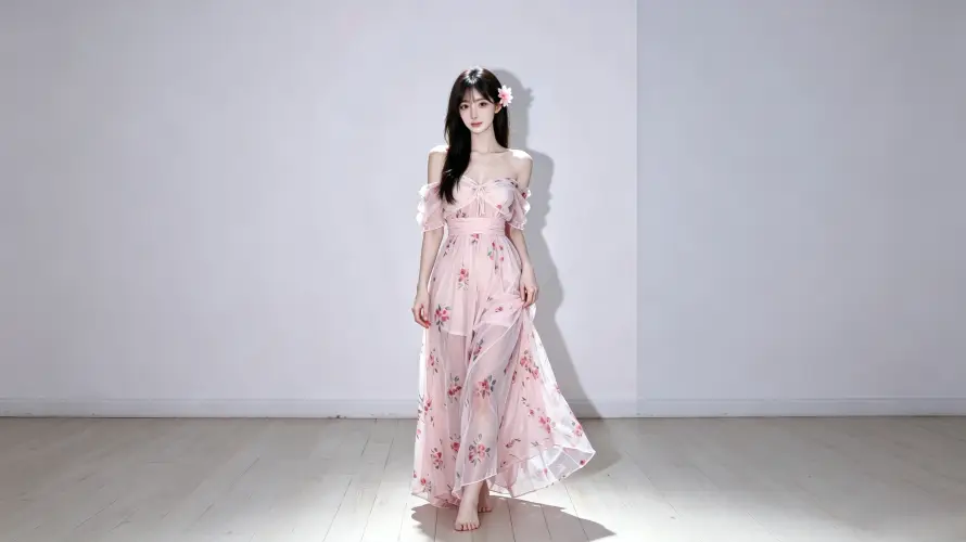 3k壁纸壁纸-室内 - 美女-赤脚「哲风壁纸」