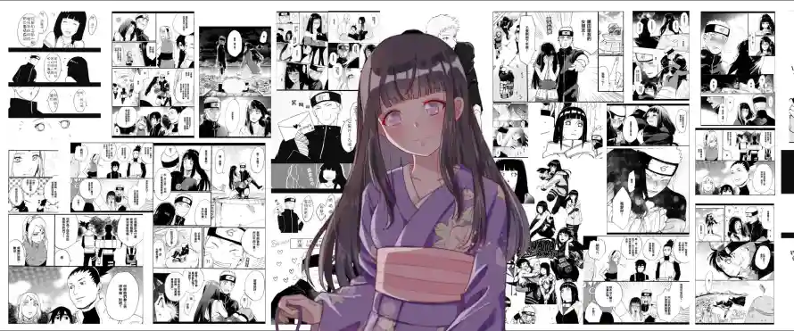 4k和服壁纸-红晕 - 长发-二次元「哲风壁纸」