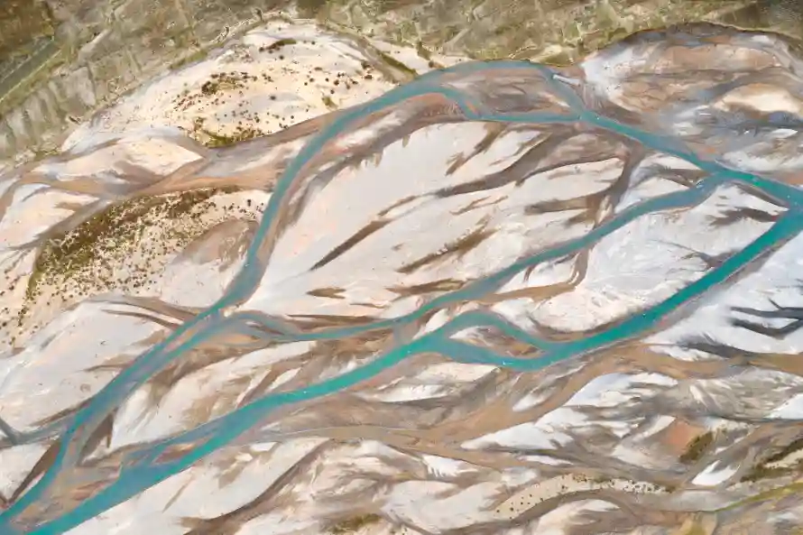 3k俯瞰壁纸-地貌 - 河流-湿地「哲风壁纸」
