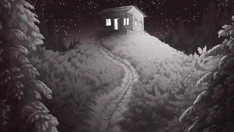 4k下雪壁纸-冬日 - 夜晚-山路「哲风壁纸」