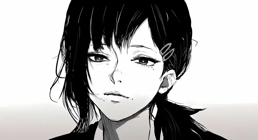 2k发夹壁纸-泪痣 - 漫画-短发「哲风壁纸」