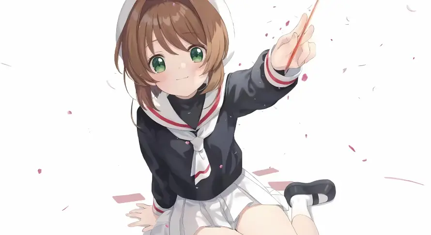 2k日系壁纸-校服 - 短裙-花瓣「哲风壁纸」