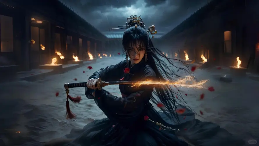 2k古风壁纸-国风 - 持剑-武侠「哲风壁纸」