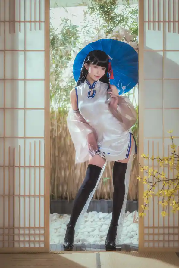 4k古风壁纸 - 庭院 - 竹子 - 美女「哲风壁纸」