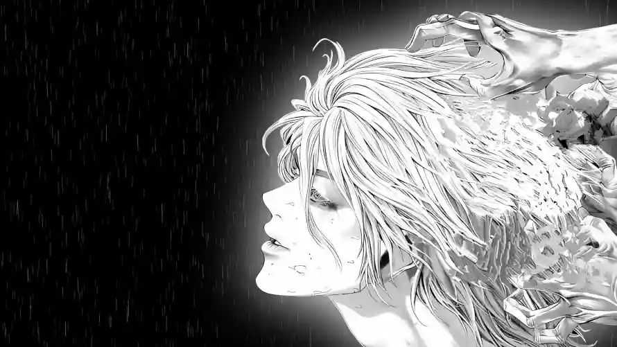 3k下雨壁纸-侧脸 - 暗黑-漫画「哲风壁纸」