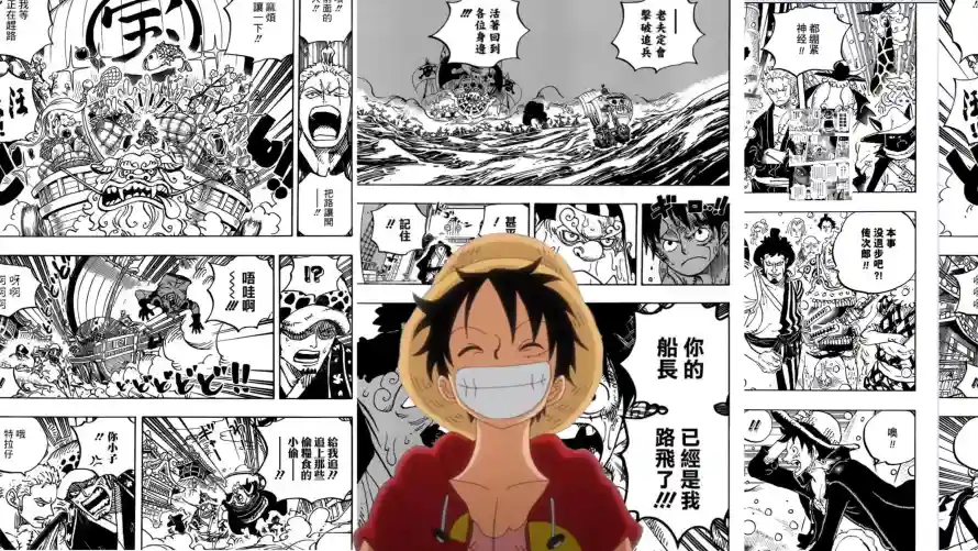 4k动漫壁纸-少年 - 拼接-笑脸「哲风壁纸」
