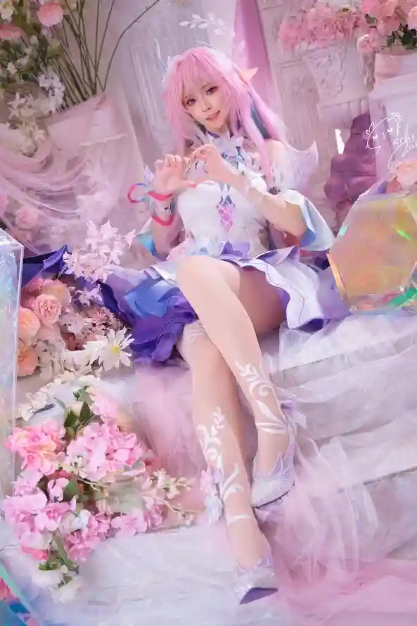 4k白丝壁纸 - 白裙 - 粉色 - 花朵「哲风壁纸」