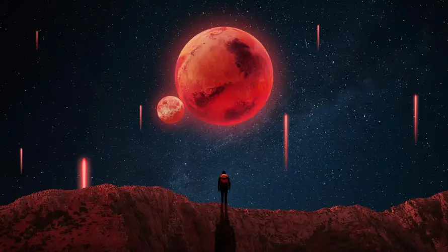 4k人影壁纸-夜空 - 宇宙-星球「哲风壁纸」