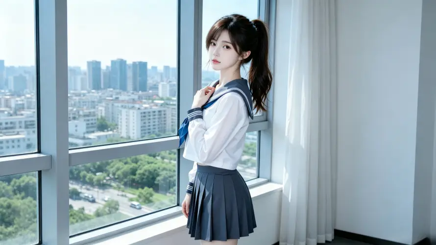 3k图片壁纸-jk - 室内-少女「哲风壁纸」