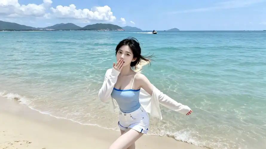 3k图片壁纸-夏日 - 大海-沙滩「哲风壁纸」