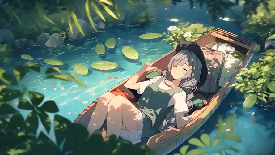 2k动漫壁纸-夏日 - 少女-木船「哲风壁纸」