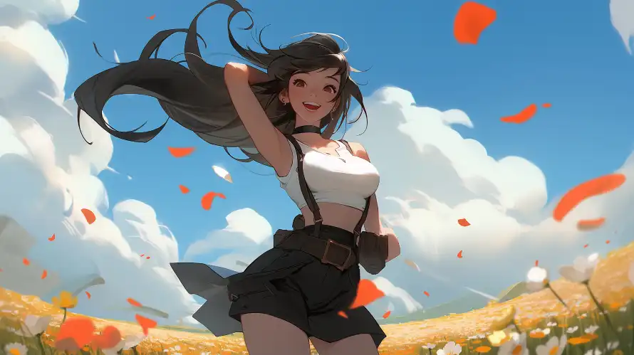 3k动漫壁纸-少女 - 户外-插画「哲风壁纸」
