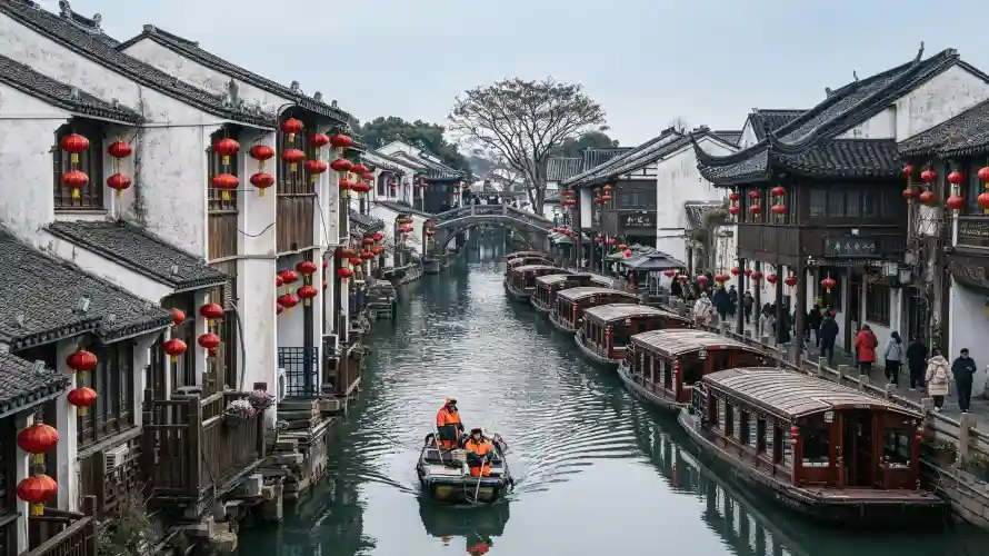 3k古镇壁纸-周庄 - 好看-河道「哲风壁纸」