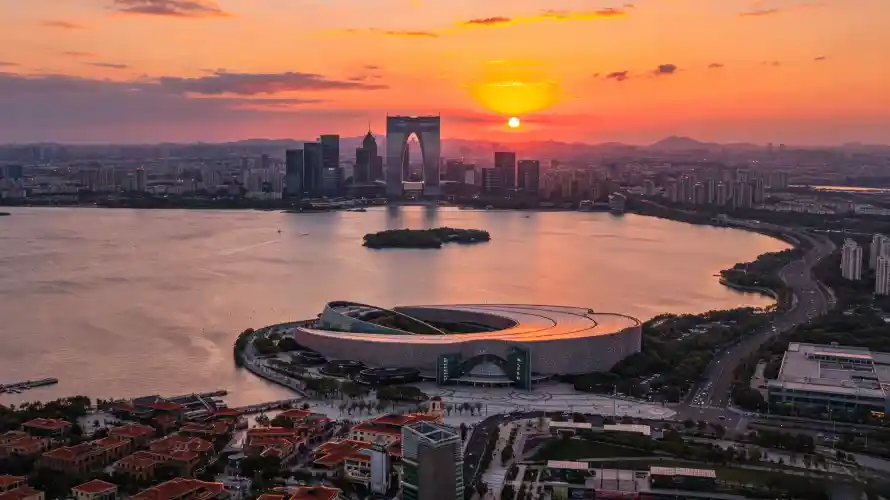 4k城市壁纸 - 夕阳 - 好看 - 建筑「哲风壁纸」