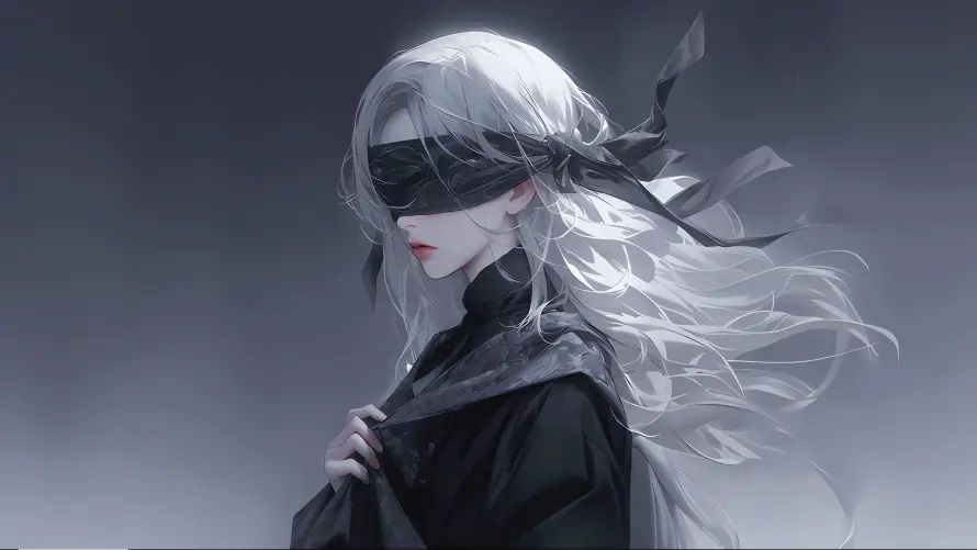 4k侧颜壁纸-少女 - 影漫-插画「哲风壁纸」