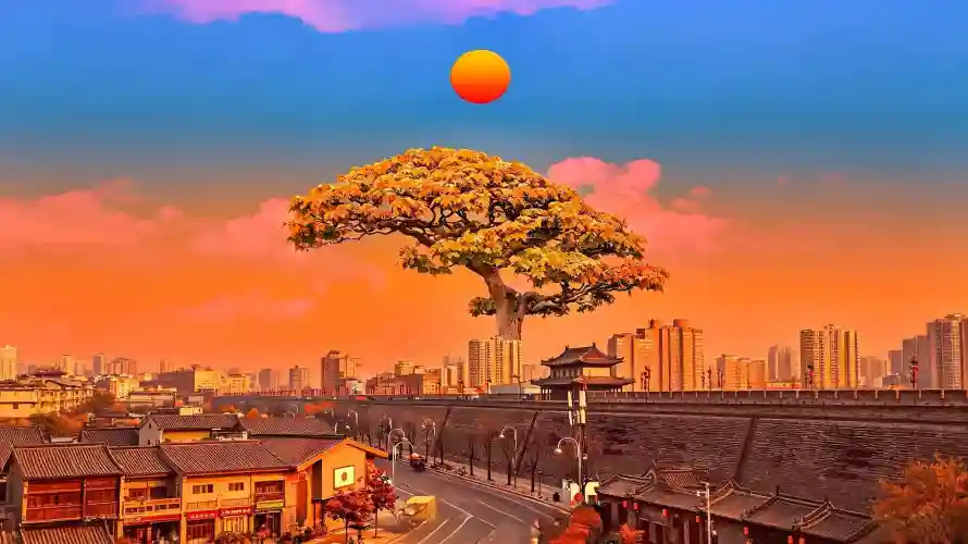 3k壁纸壁纸-天空 - 晚霞-落日「哲风壁纸」
