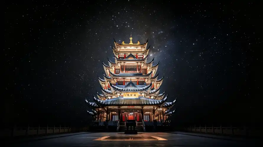 3k古风壁纸-国风 - 壁纸-夜景「哲风壁纸」