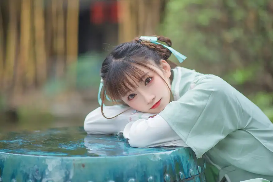 6k写真壁纸-古风 - 少女-户外「哲风壁纸」