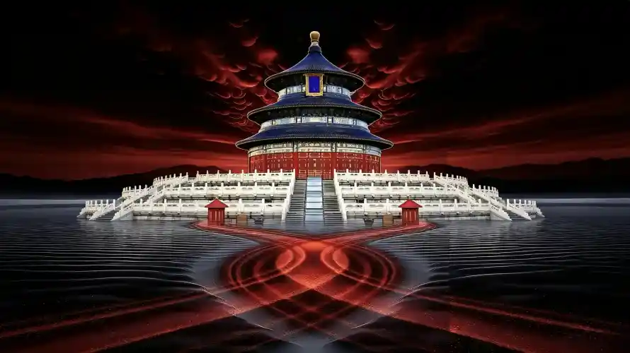 3k倒影壁纸-光影 - 壁纸-夜景「哲风壁纸」