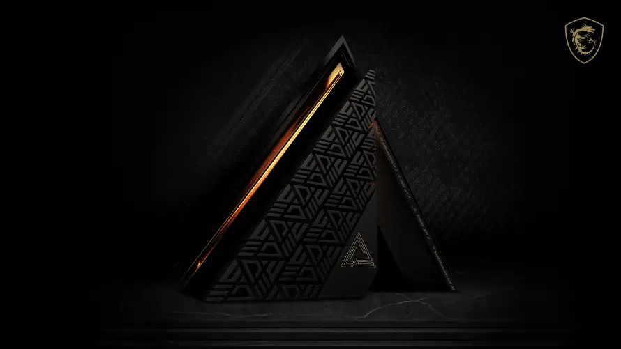4k图片壁纸-微星 - 电竞-金色「哲风壁纸」
