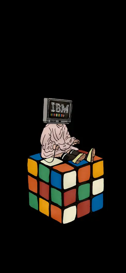 4k多彩壁纸 - 艺术 - 魔方 - IBM「哲风壁纸」