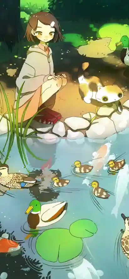 4k卡通壁纸 - 小猫 - 插画 - 日系「哲风壁纸」