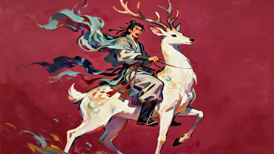 3k仙鹿壁纸-古风 - 国风-壁纸「哲风壁纸」