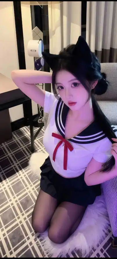4k制服壁纸 - 室内 - 少女 - 居家「哲风壁纸」