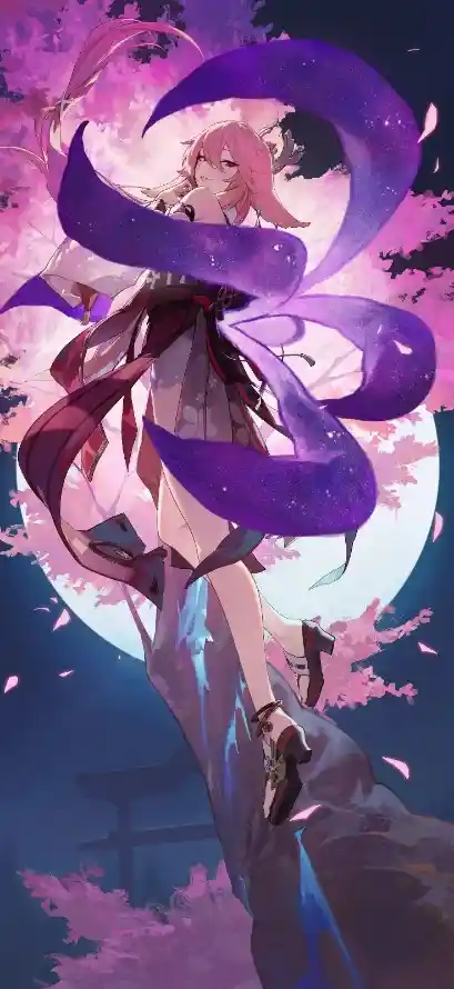 4k原神壁纸 - 唯美 - 月亮 - 月夜「哲风壁纸」