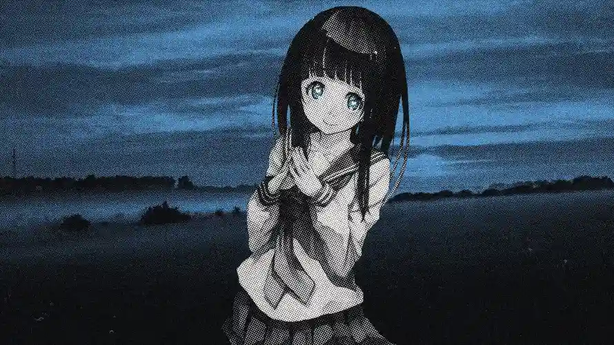 3k冰菓壁纸-jk - 夜晚-少女「哲风壁纸」